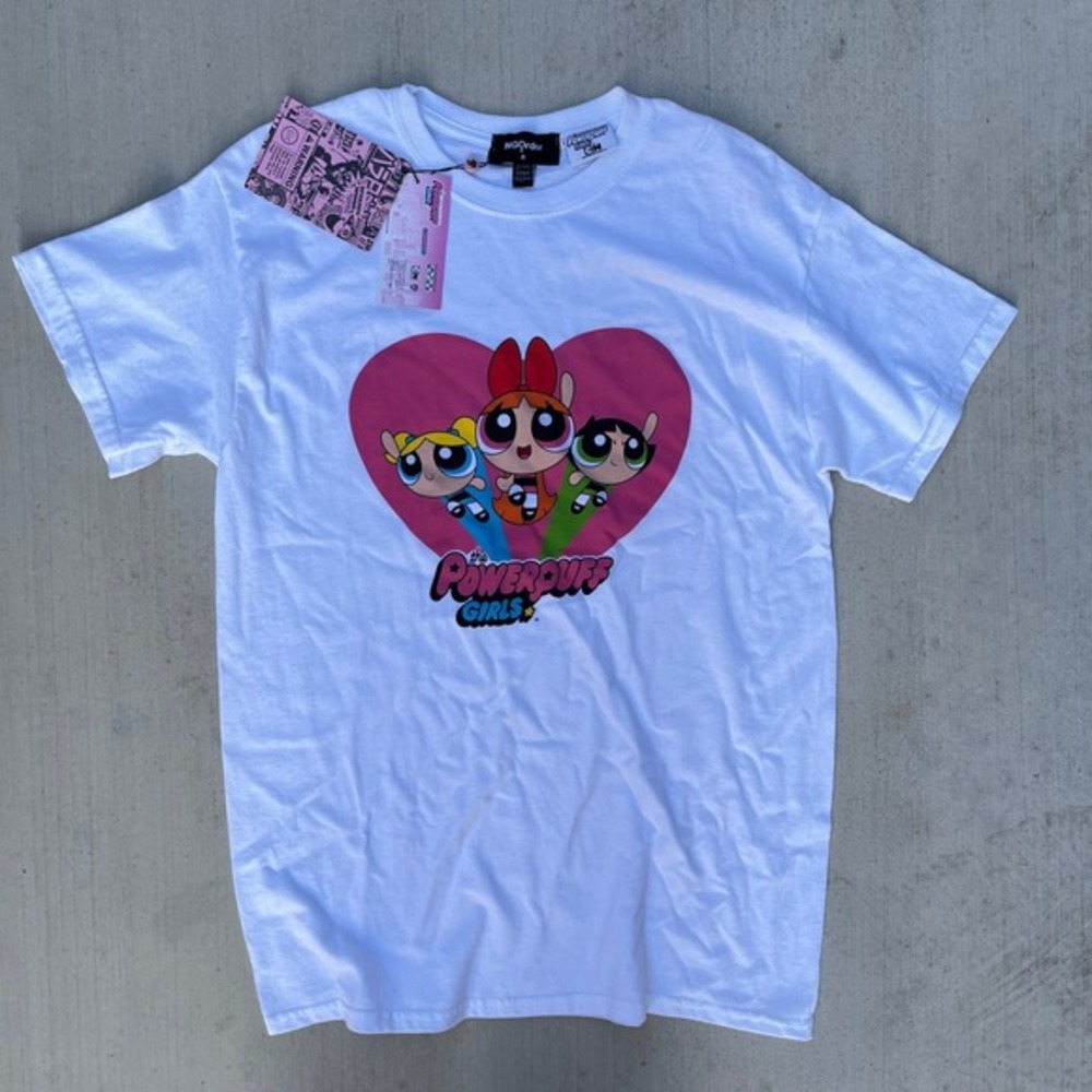 Brand New NGOrder x Powerpuff Girls White T-Shirt‎